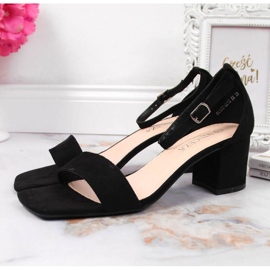 Sandale negre pe postul Vinceza W JAN107A negru 2 Sandale negre pe postul Vinceza W JAN107A negru 2