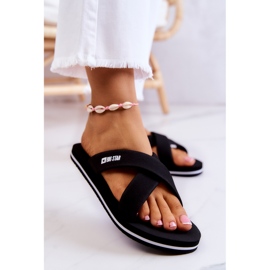 Papuci de damă din spumă Big Star JJ274A338 Negru 2