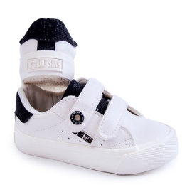 Pantofi Copii Cu Velcro Big Star JJ374108 Alb-Negru 2