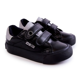Pantofi Copii Cu Velcro Big Star JJ374110 Negru-Gri 1