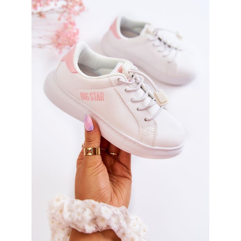 Pantofi sport pentru copii Big Star JJ374068 Alb și Roz 1