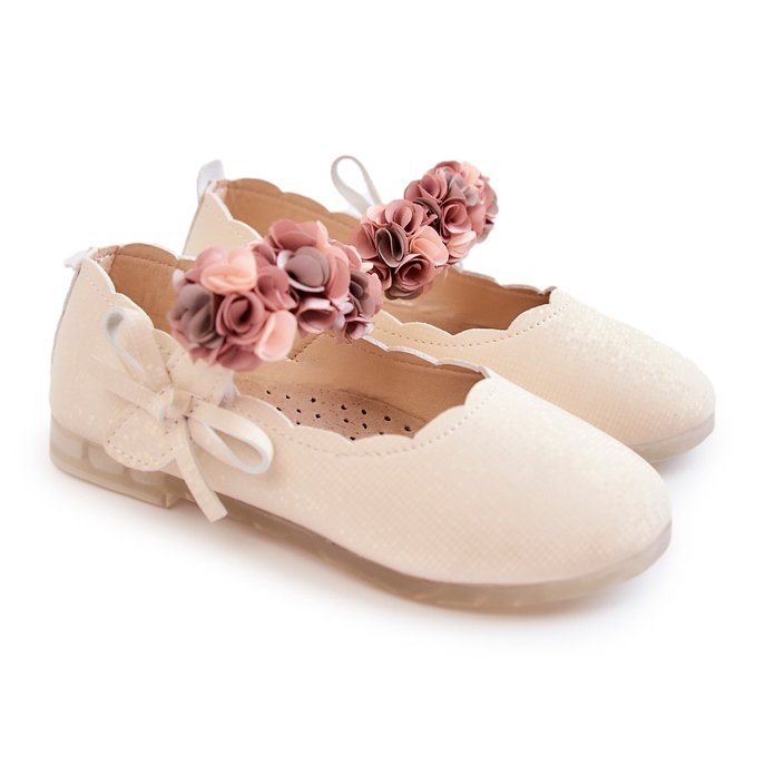 Vinceza Balerini Copii Cu Flori Velcro Bej Deschis Caitlin 1 Vinceza Balerini Copii Cu Flori Velcro Bej Deschis Caitlin 1