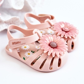 Sandale Copii Cu Velcro Parfumate ZAXY JJ385032 Roz deschis 2