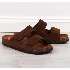 Piele Velcro Big Star M JJ176002 maro 1