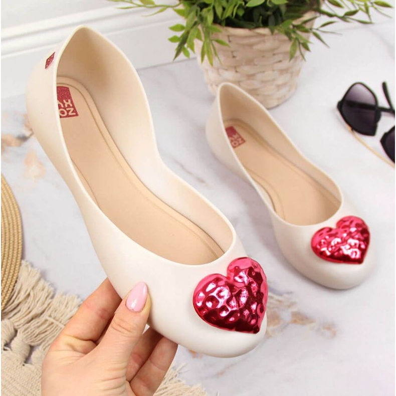 Balerini Meliski cu inimă Zaxy W INT1711A bej 1