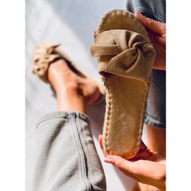 Baina papuci espadrile Camel bej 3