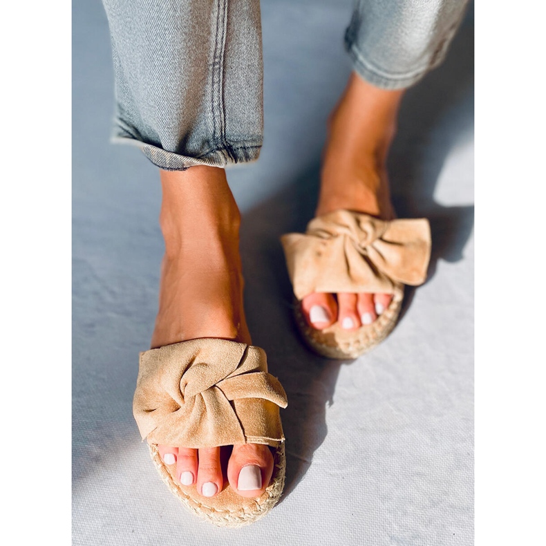 Baina papuci espadrile Camel bej 1