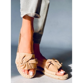 Baina papuci espadrile Camel bej 2