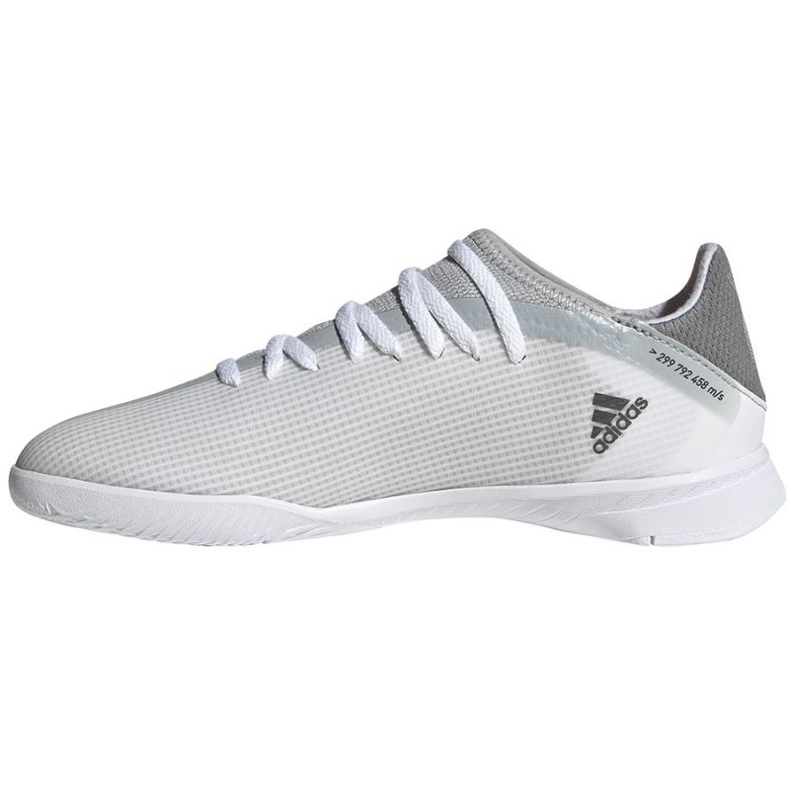 Ghete de fotbal Adidas X Speedflow.3 In Jr FY3315 gri, alb nuanțe de gri 1