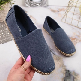 Espadrile Big Star W JJ274902 albastre albastru marin albastru 1