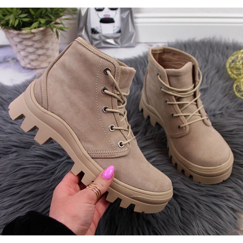 Adidași din piele Filippo W PAW325A bej 1