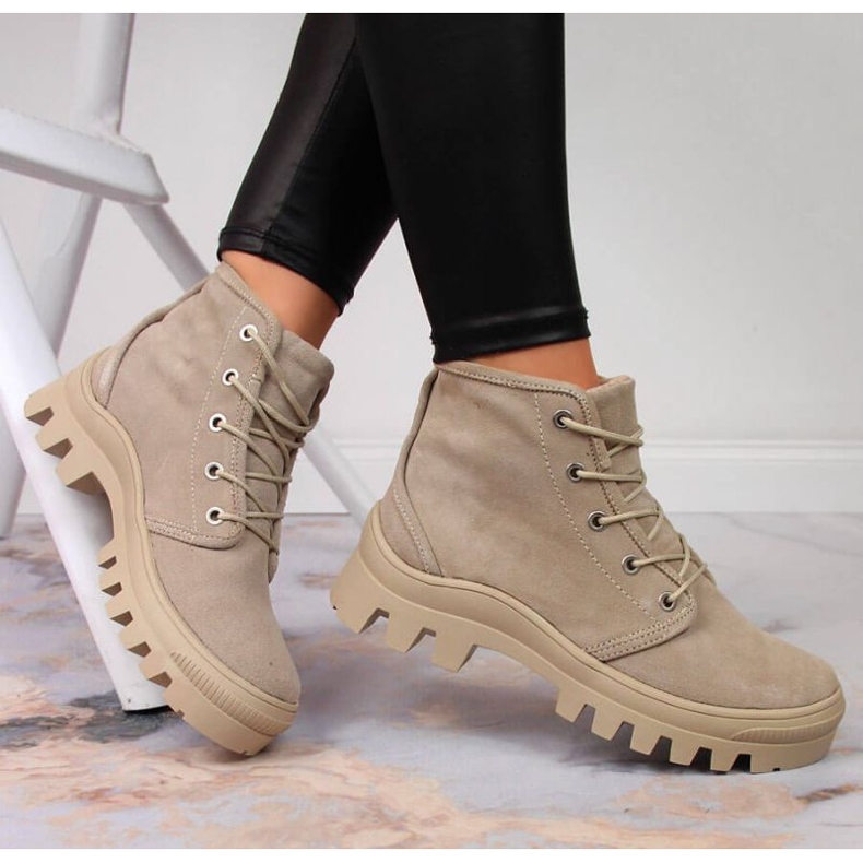 Adidași din piele Filippo W PAW325A bej 2