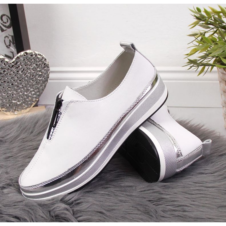 Pantofi din piele T.Sokolski W SCA153A alb 2