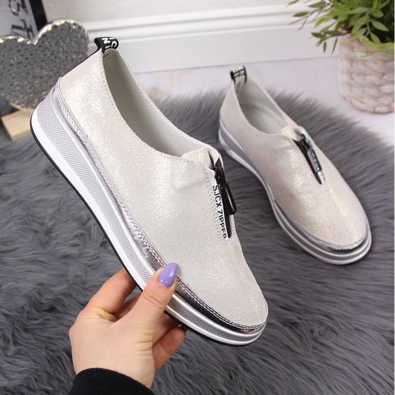 Pantofi din piele T.Sokolski W SCA153B aurii de aur 1