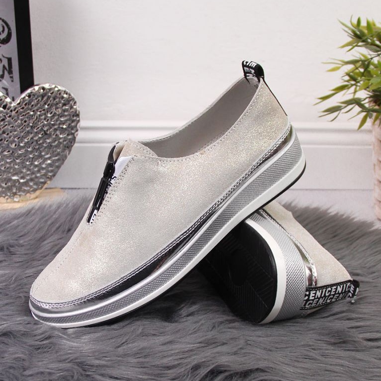 Pantofi din piele T.Sokolski W SCA153B aurii de aur 2