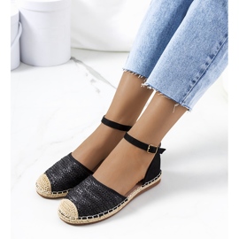 Espadrile împletite Lions negre negru 1