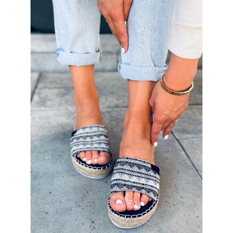 PA1 Espadrile dama Nour Black negru 1