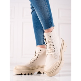 Melisa Adidași la modă pe platformă bej 1