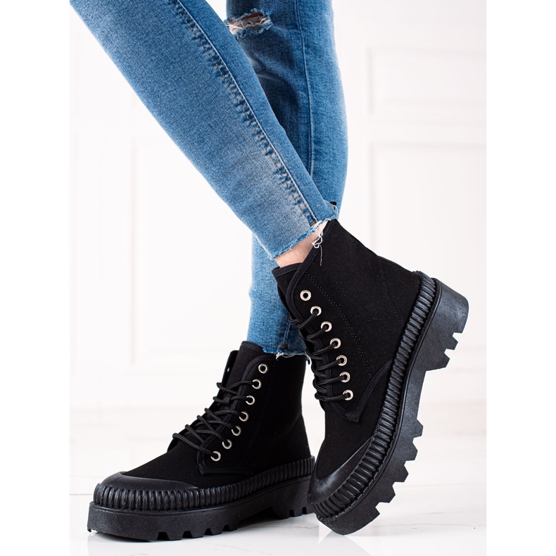 Melisa Adidași la modă pe platformă negru 1