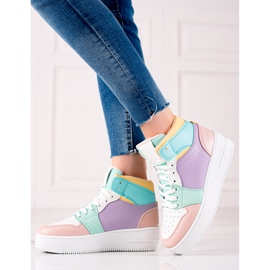 Renda Adidași înalți pe platformă multicolor 1