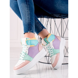 Renda Adidași înalți pe platformă multicolor 2