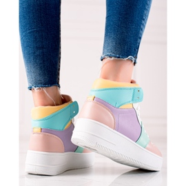 Renda Adidași înalți pe platformă multicolor 3