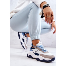 Pantofi de damă Pantofi sport Big Star JJ274580 Alb-Albastru albastru marin 1