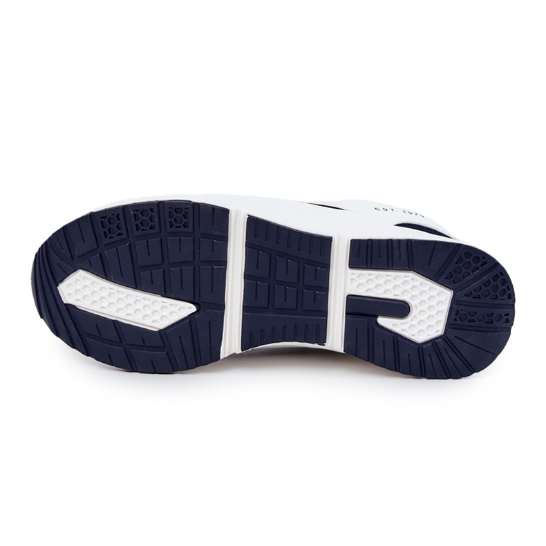 Pantofi sport pentru bărbați Sneakers Big Star JJ174399 Alb și bleumarin albastru marin 2