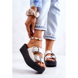 Parfumați ZAXY HH285181 Papuci de cauciuc alb-negru 1