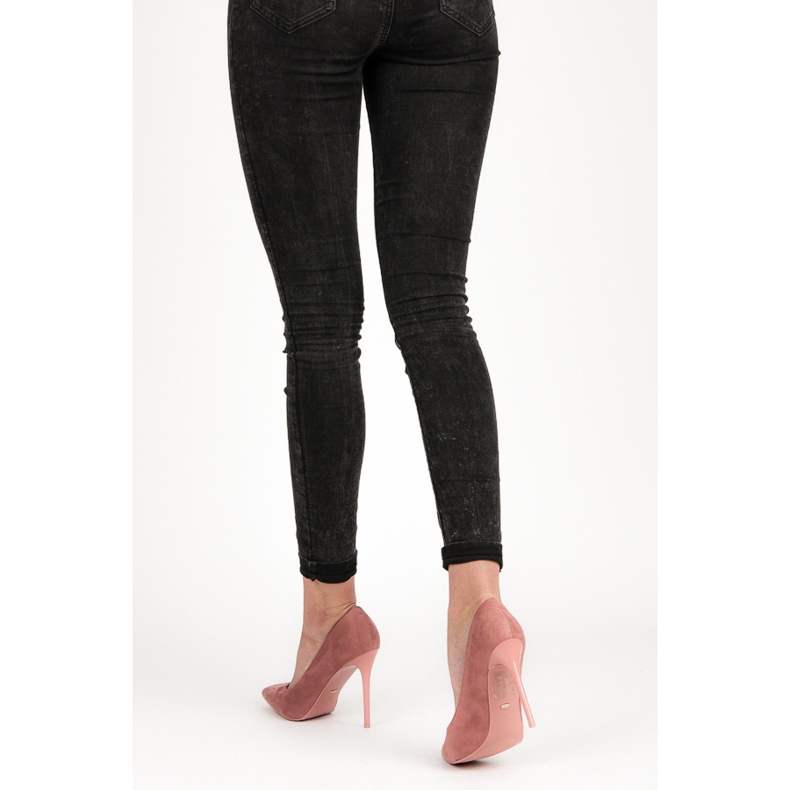 VICES Tocuri din piele de căprioară roz 2