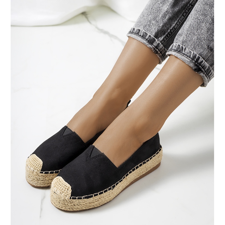 Espadrile de dama negre de la Rhianne negru 1