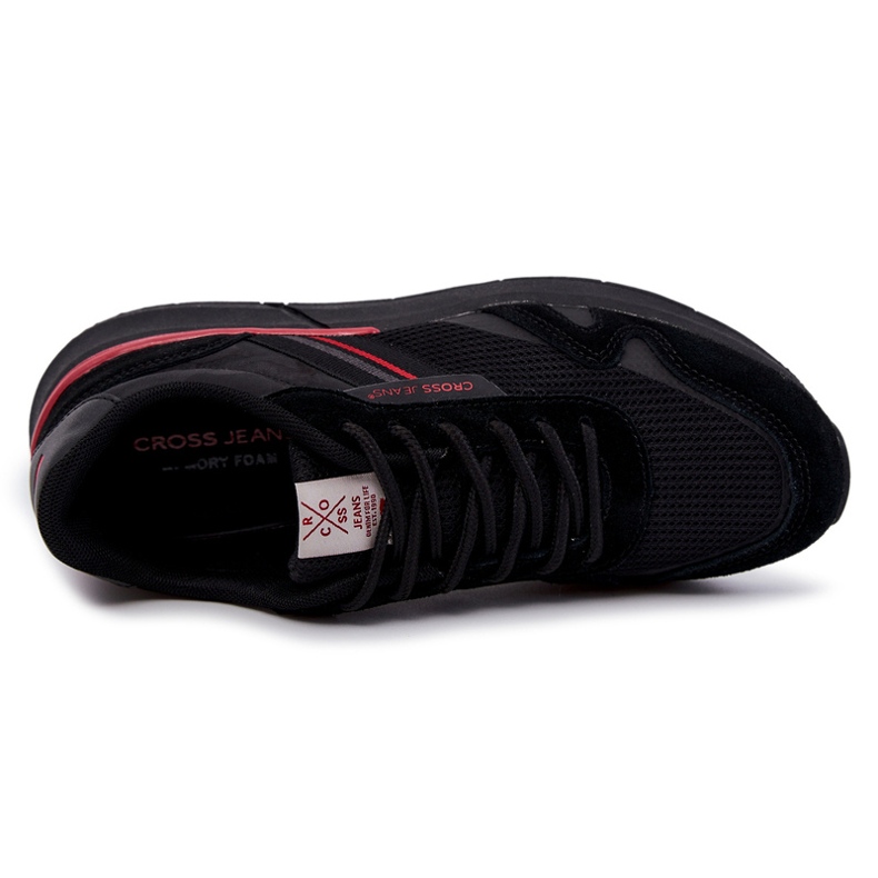 Cross Jeans Pantofi Sport Bărbați Pantofi Jeans încrucișați JJ1R4016C Negru 1