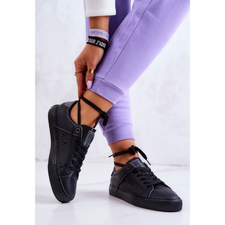 Tenisi din piele Big Star JJ274214 Negri negru 2