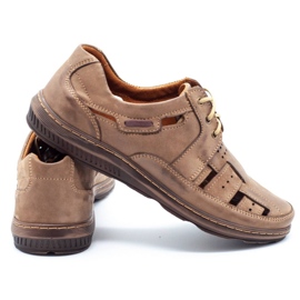 KENT Încălțăminte de vară pentru bărbați ajurat 600 maro 4 KENT Încălțăminte de vară pentru bărbați ajurat 600 maro 4