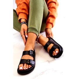 S.Barski Papuci Negri Corina Cu Catarama negru 3 S.Barski Papuci Negri Corina Cu Catarama negru 3