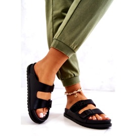 S.Barski Papuci Negri Corina Cu Catarama negru 1 S.Barski Papuci Negri Corina Cu Catarama negru 1