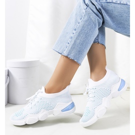 Adidași sport Daniela în alb și albastru 1