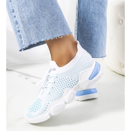 Adidași sport Daniela în alb și albastru 2