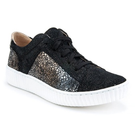 Pantofi Filippo 480S Negru Aur de aur 1