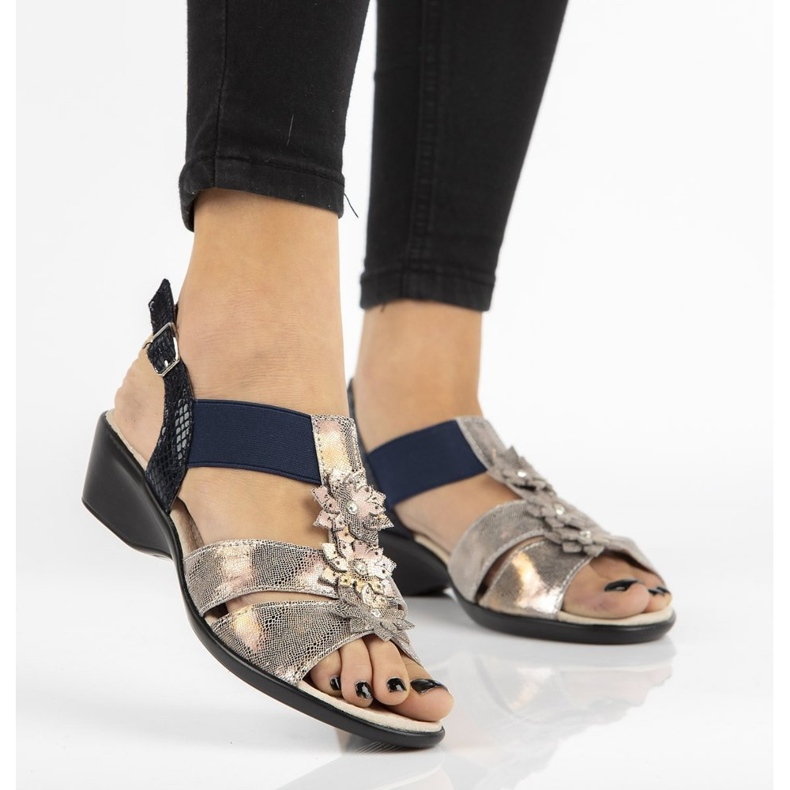 Sandale Filippo DS062 / 18 Copper albastru marin multicolor 1