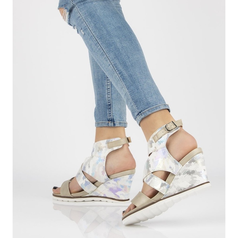 Sandale Filippo DS175 / 18 SL argintii gri multicolor 1