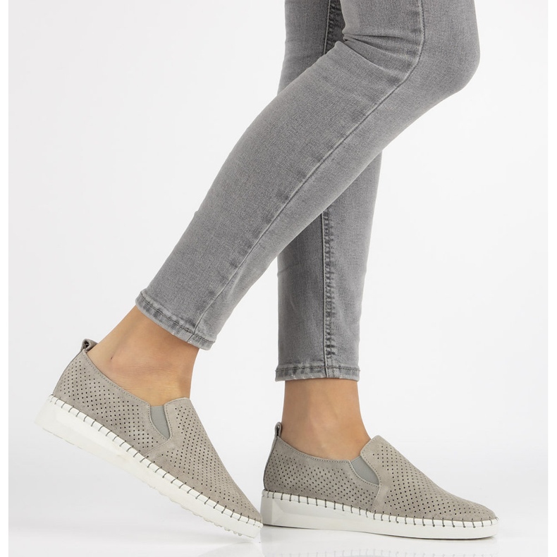 Pantofi FILIPPO DP063 / 19 Gr Gri albastru marin 1