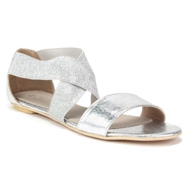 Sandale Filippo DS780 / 19 Si Silver argint gri de aur galben 1