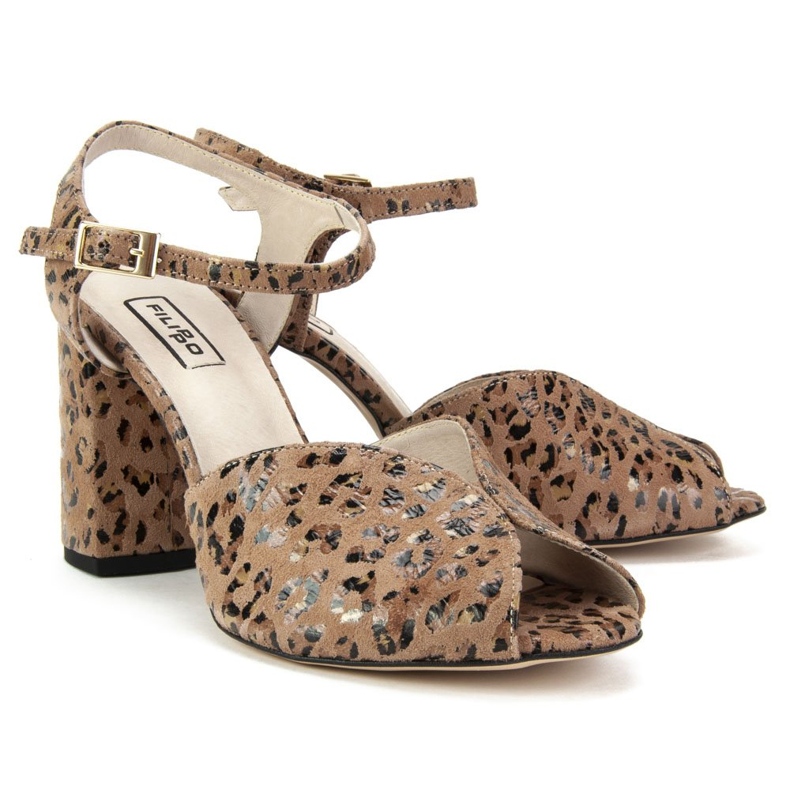 Sandale Filippo 1449 Panterka bej 2