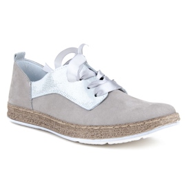 Pantofi Filippo 511S nubuc gri argint 1