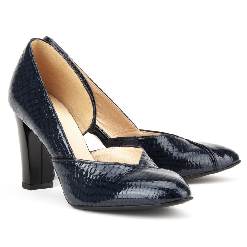 Navete Filippo F280 Granat Crocodile albastru marin 2