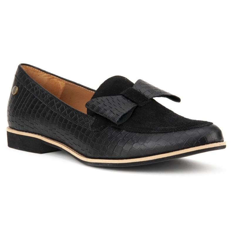 Filippo 04099-61 / 00-1 Pantofi Crocodil Negru 1