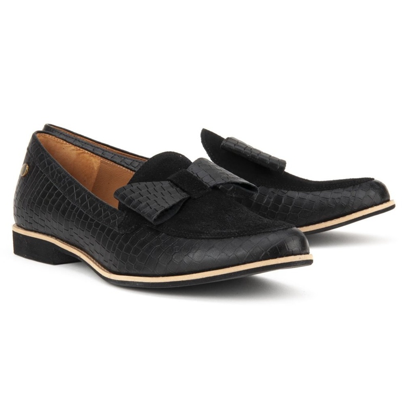 Filippo 04099-61 / 00-1 Pantofi Crocodil Negru 2