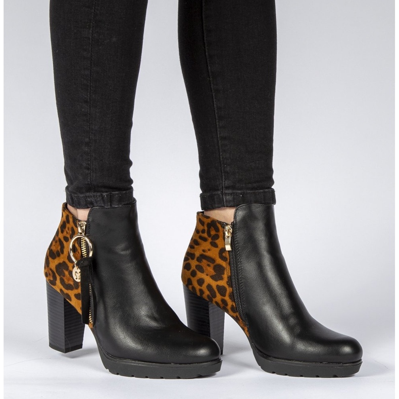 Cizme Filippo DBT1007 / 19 Bk Br Black Brown maro negru 2