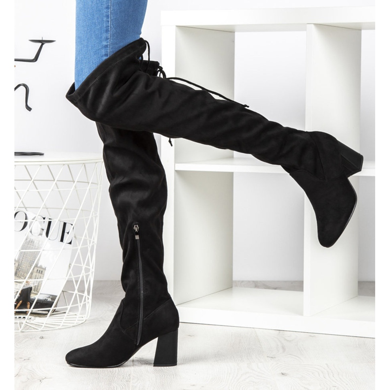 Filippo DKZ1029 / 19 Bk Cizme negre negru argint gri 2